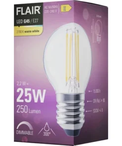 FLAIR LED Lamp E27/2W G45 Warmwit Helder -Binnenverlichting Verkoopwinkel DV 8 10437397 05 4c DE 20220401164758