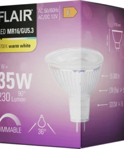 FLAIR LED Lamp GU5.3/3W MR16 Warmwit -Binnenverlichting Verkoopwinkel DV 8 10437674 03 4c DE 20220329071754