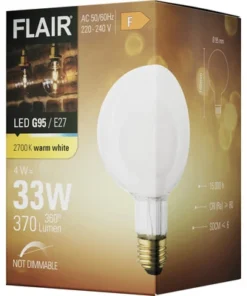 FLAIR LED Lamp E27/4,0W G95 Warmwit Mat -Binnenverlichting Verkoopwinkel DV 8 10443690 04 4c DE 20220329071654