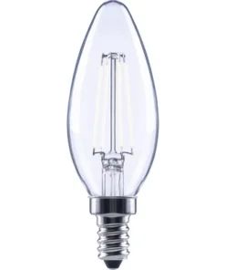 FLAIR LED Lamp E14/2W C35 Neutraalwit Helder