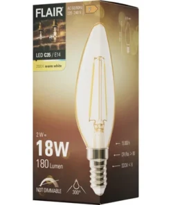 FLAIR LED Filament Lamp E14/2W C35 Amber -Binnenverlichting Verkoopwinkel DV 8 10445492 05 4c DE 20220401164758