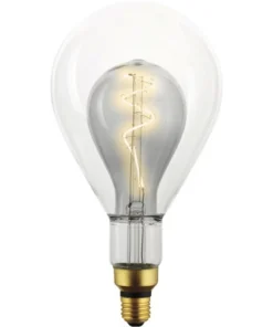 FLAIR LED Lamp E27/4W PS150 Warmwit Helder/rookglas