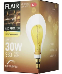 FLAIR LED Lamp E27/4W PS150 Warmwit Helder/amber -Binnenverlichting Verkoopwinkel DV 8 10445655 03 4c DE 20220329051654