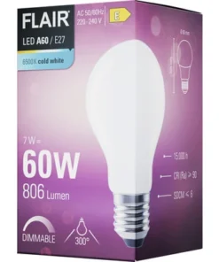 FLAIR LED Lamp E27/6,5W A60 Daglicht Wit Mat -Binnenverlichting Verkoopwinkel DV 8 10445661 04 4c DE 20220329051654