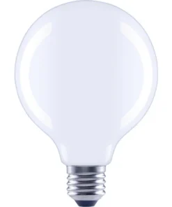 FLAIR LED Lamp E27/6,5W G95 Daglicht Wit Mat