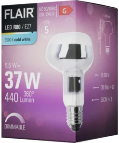 FLAIR LED Lamp E27/6,5W R80 Daglichtwit Mat -Binnenverlichting Verkoopwinkel DV 8 10445704 04 4c DE 20220608174659