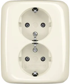 BUSCH-JAEGER SI Inbouw Wandcontactdoos (wcd) 2-voudig RA Crème