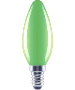 FLAIR LED Lamp E14/2W C35 Groen