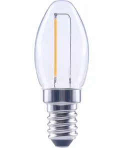 FLAIR LED Schakelbordlamp E14/0,45W C7 Warmwit Helder