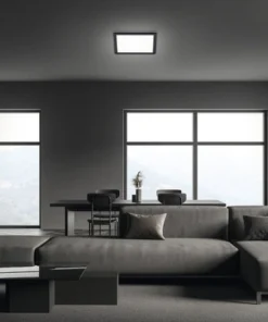 BRILONER LED-paneel 7153-415 Met Backlight 19x19 Cm Neutraalwit Zwart