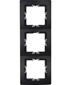 KOPP Paris Afdekraam 3-voudig Mat Zwart