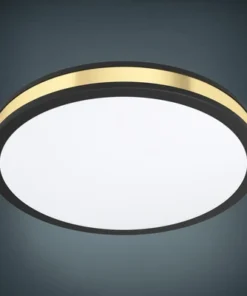 EGLO LED Plafonniere Pescaito Ø 38 Cm Warmwit Zwart-goud