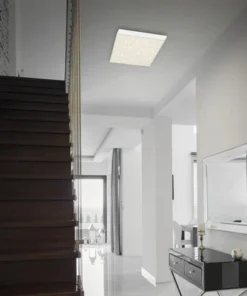 BRILONER LED Plafonniere 7078-416 Randloos Met Sterreneffect 29x29 Cm Neutraalwit Wit