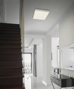 BRILONER LED Plafonniere 7078-414 Randloos Met Sterreneffect 29x29 Cm Neutraalwit Zilver