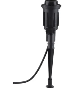 Grondspot Enkel 31 Cm IP44 Zwart (excl. Lichtbron)