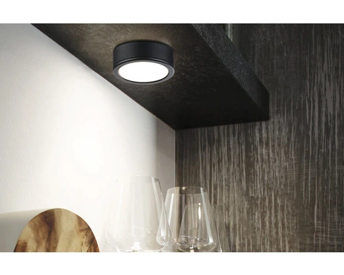 PAULMANN LED Onderbouwverlichting Pukk Ø 65 Mm Zwart, 3 Stuks 2 PAULMANN LED Onderbouwverlichting Pukk Ø 65 Mm Zwart, 3 Stuks - Afbeelding 2