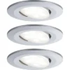 PAULMANN LED Inbouwspot Set Calla Ø 90 Mm Chroom Mat, 3 Stuks