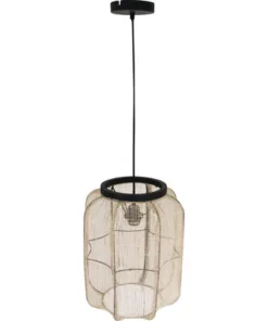 CHERICONI Hanglamp Jute 1-lichts Ø 33 Cm -Binnenverlichting Verkoopwinkel DV 8 10461639 03 4c DE 20210918214652