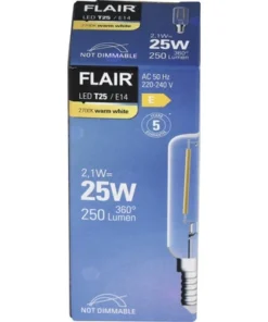 FLAIR LED Koelkastlampje E14/2,1W T25 Warmwit Helder -Binnenverlichting Verkoopwinkel DV 8 10462804 04 4c DE 20211204214654