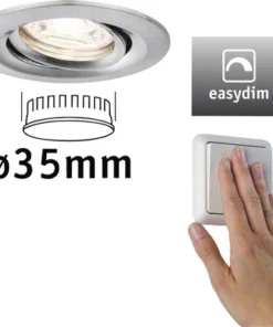 PAULMANN LED Inbouwspot Nova Mini Plus Ø 66 Mm EasyDim Geborsteld Staal -Binnenverlichting Verkoopwinkel DV 8 10464286 07 4c NL 20210626214659