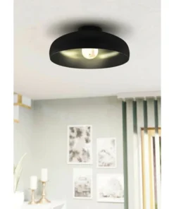 EGLO Plafondlamp Mogano Ø 40 Cm Zwart -Binnenverlichting Verkoopwinkel DV 8 10468898 04 4c NL 20221103014349