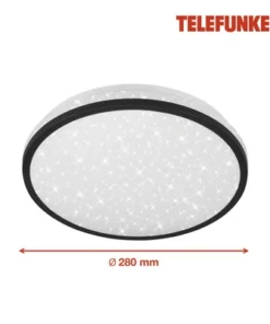 TELEFUNKEN LED Plafonniere Tepi Met Sensor En Sterreneffect Ø 28 Cm Neutraalwit Zwart -Binnenverlichting Verkoopwinkel DV 8 10469403 03 4c DE 20210702111650