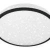 TELEFUNKEN LED Plafonniere Tepi Met Sensor En Sterreneffect Ø 28 Cm Neutraalwit Zwart