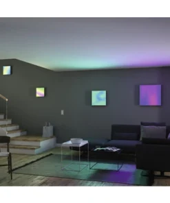PAULMANN LED-paneel Loria Rainbow 29,5x29,5 Cm CCT+RGB Wit