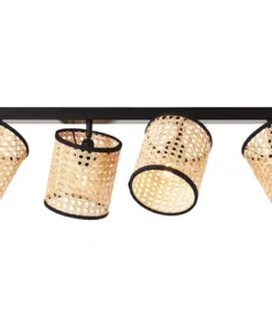 BRILLIANT Plafondspot Wiley 4-lichts Metaal-rotan Zwart-bruin -Binnenverlichting Verkoopwinkel DV 8 10470071 03 4c DE 20211120214659