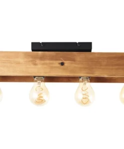 BRILLIANT Plafondlamp Calandra 4-lichts Hout-metaal Zwart -Binnenverlichting Verkoopwinkel DV 8 10470079 03 4c DE 20210707194650