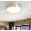EGLO LED Plafonniere Valcasotto Ø 37 Cm Bruin