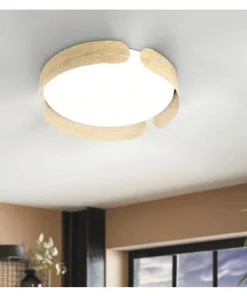 EGLO LED Plafonniere Valcasotto Ø 37 Cm Bruin