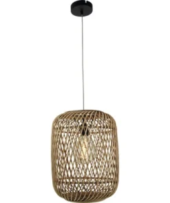 CHERICONI Hanglamp Diagonaal Ø 32 Cm Rotan