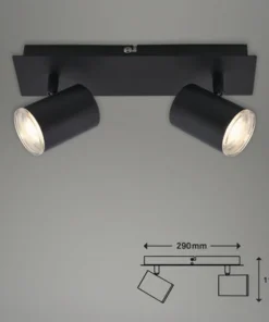 BRILONER Plafondspot 2731-025 2-lichts Zwart -Binnenverlichting Verkoopwinkel DV 8 10476221 01 4c NL 20210805144756