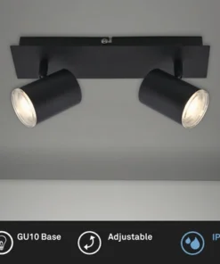 BRILONER Plafondspot 2731-025 2-lichts Zwart -Binnenverlichting Verkoopwinkel DV 8 10476221 02 4c NL 20210805144756