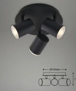 BRILONER Plafondspot 2731-035 3-lichts Zwart -Binnenverlichting Verkoopwinkel DV 8 10476229 01 4c NL 20210805151753