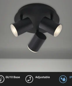 BRILONER Plafondspot 2731-035 3-lichts Zwart -Binnenverlichting Verkoopwinkel DV 8 10476229 02 4c NL 20210805151753