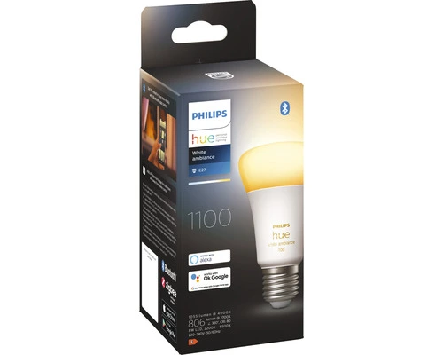 PHILIPS Hue White Ambiance LED-lamp E27/8W A60 Instelbaar Wit 5 PHILIPS Hue White Ambiance LED-lamp E27/8W A60 Instelbaar Wit - Afbeelding 5