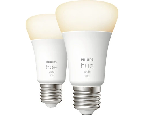 PHILIPS Hue White LED-lamp E27/9,5W A60 Warmwit, 2 Stuks 3 PHILIPS Hue White LED-lamp E27/9,5W A60 Warmwit, 2 Stuks - Afbeelding 3
