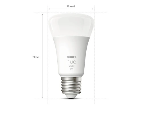 PHILIPS Hue White LED-lamp E27/9,5W A60 Warmwit, 2 Stuks 6 PHILIPS Hue White LED-lamp E27/9,5W A60 Warmwit, 2 Stuks - Afbeelding 6