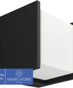 PHILIPS Hue White LED Buitenlamp Fuzo Vierkant Zwart