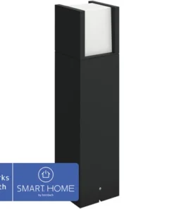 PHILIPS Hue White LED Sokkellamp Fuzo Zwart