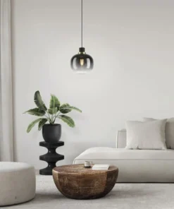 EGLO Hanglamp Oilella 1-lichts Zwart-grijs