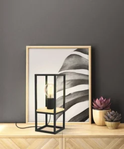 EGLO Tafellamp Libertad Zwart-hout
