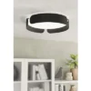 EGLO LED Plafonniere Valcasotto Ø 37 Cm Zwart