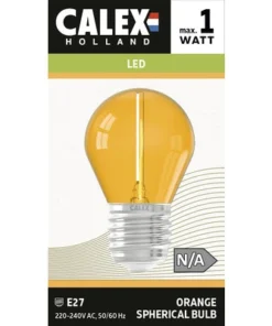 CALEX LED-lamp E27/0,5W Oranje