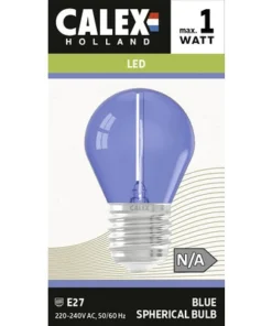 CALEX LED-lamp E27/0,5W Blauw