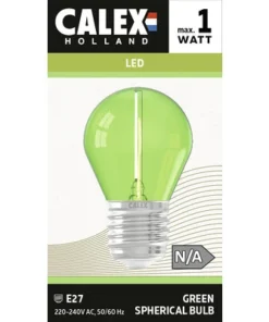 CALEX LED-lamp E27/0,5W Groen