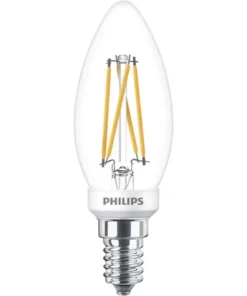 PHILIPS LED-lamp E14/3,4W B35 WarmGlow Helder