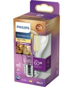 PHILIPS LED-lamp E27/5,9W A60 WarmGlow Helder -Binnenverlichting Verkoopwinkel DV 8 10493670 02 4c DE 20210922094800